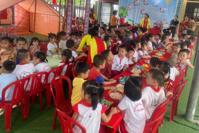 KHÔNG KHÍ ĐÓN TẾT TRUNG THU CỦA TRƯỜNG MẦM NON HẢI GIANG