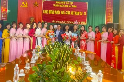 Trường Mầm Non Hải Giang chào mừng ngày Nhà giáo Việt Nam 20/11