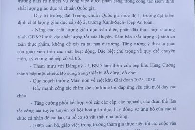 BÁO CÁO TÓM TẮT KẾT QUẢ CÔNG TÁC KIỂM ĐỊNH CLGD VÀ CHUẨN QUỐC GIA NĂM HỌC 2023-2024