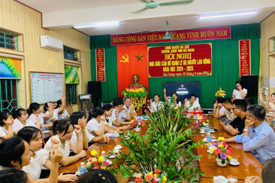 TRƯỜNG MẦM NON HẢI GIANG TỔ CHỨC HỘI NGHỊ NHÀ GIÁO, CÁN BỘ QUẢN LÝ GIÁO DỤC, NGƯỜI LAO ĐỘNG NĂM HỌC 2024 – 2025