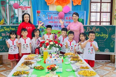 TRƯỜNG MẦM NON HẢI GIANG TỔ CHỨC TIỆC BUFFET TỔNG KẾT NĂM HỌC CHO CÁC BÉ